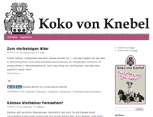 Tablet Screenshot of blog.kokovonknebel.com